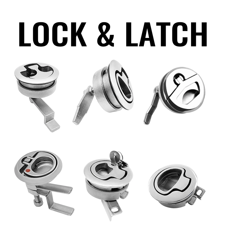 High Polished Marine Boat Stainless Steel Flush Pull Hatch Latch