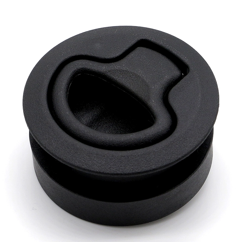 Xk246 Southco 61mm 2&quot; Black Waterproof Plastic ABS Push to Close Cam Slam Flush Pull Boat Round Marine Lock for RV