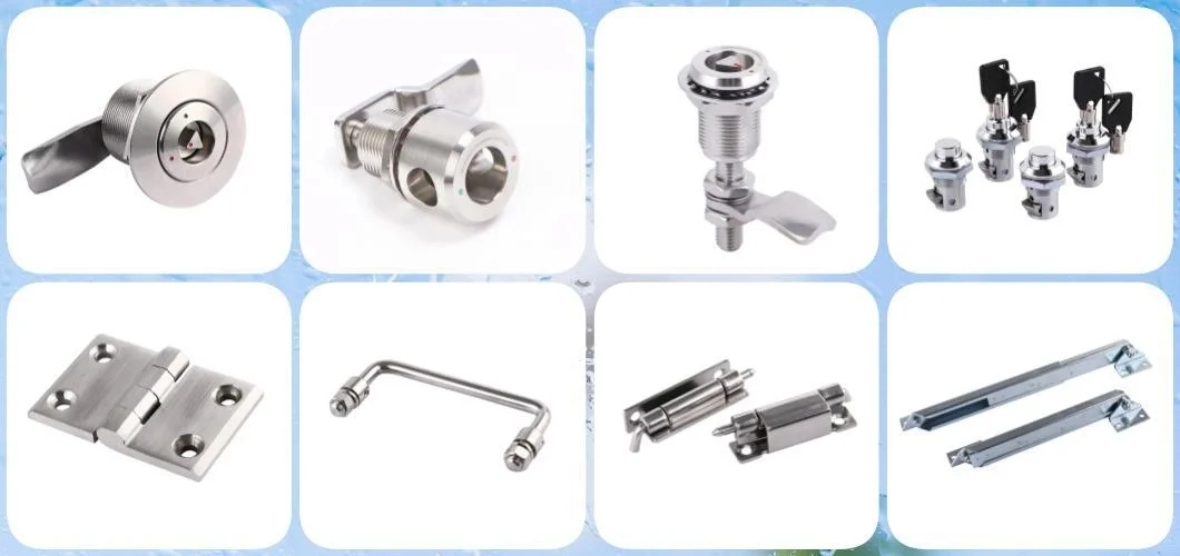 304 Stainless Steel Southco Recessed Quadrilateral Compression Cam Latch Emka Railway Bus Quarter Turn Latch
