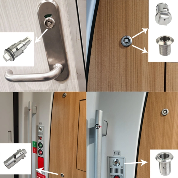 Combination Cylinder Cam Door Lock with Knob