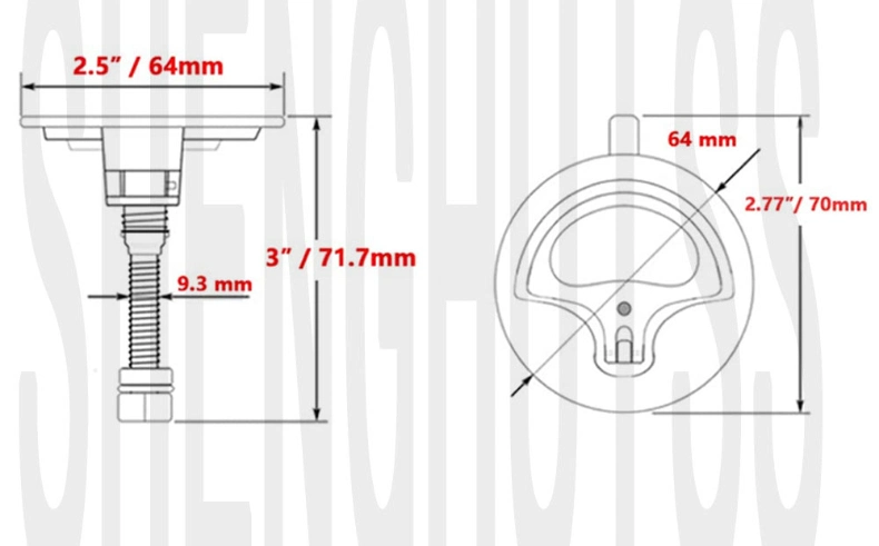 Boat Deck Hatch Locking Fitting Marine Stainless Steel 316 Floor Buckle Flush Pull Hatch Lift Handle Recessed Cam Hatch Latch