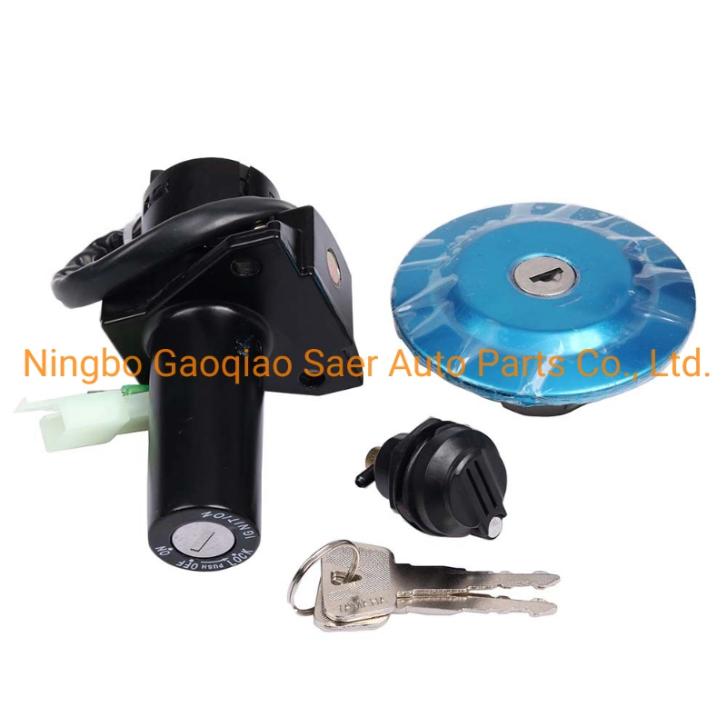 Motorcycle Universal Key Power Supply Lock Cylinder Set Lock Xrm110 Ignition Switch Electric Door Lock Second Lock 4 Wire
