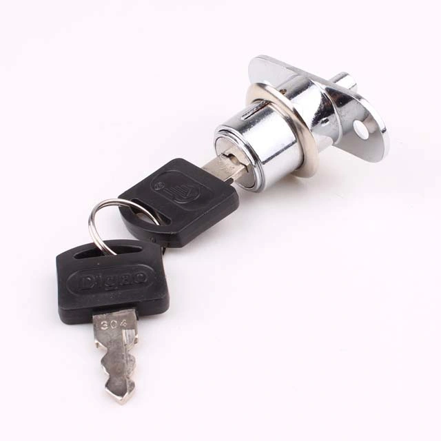 High Security Brass Cylinder and Zinc Alloy Housing Push Cam Lock for Furniture Lock