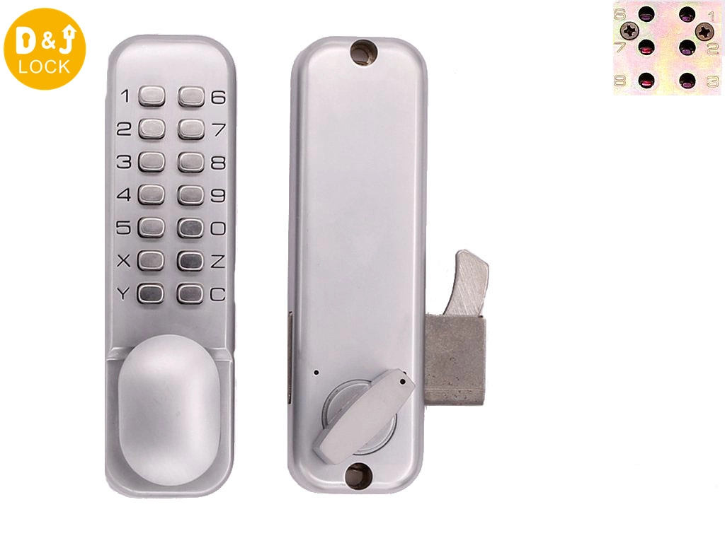 Waterproof Fireproof Mechanical Handle Digital Code Smart Door Lock