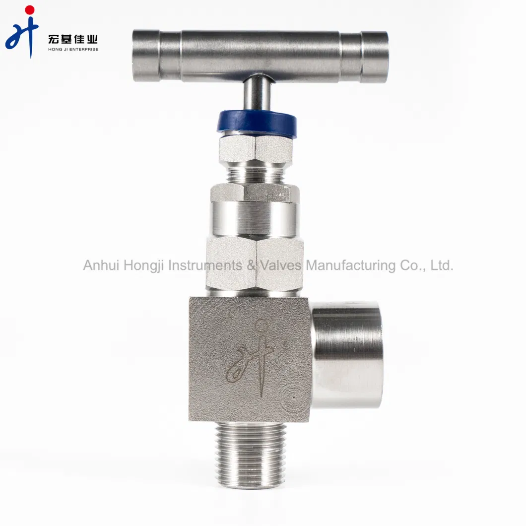 Male and Female Threaded Angle-Type Industrial Needlevalve Stainless Steel 316 Type