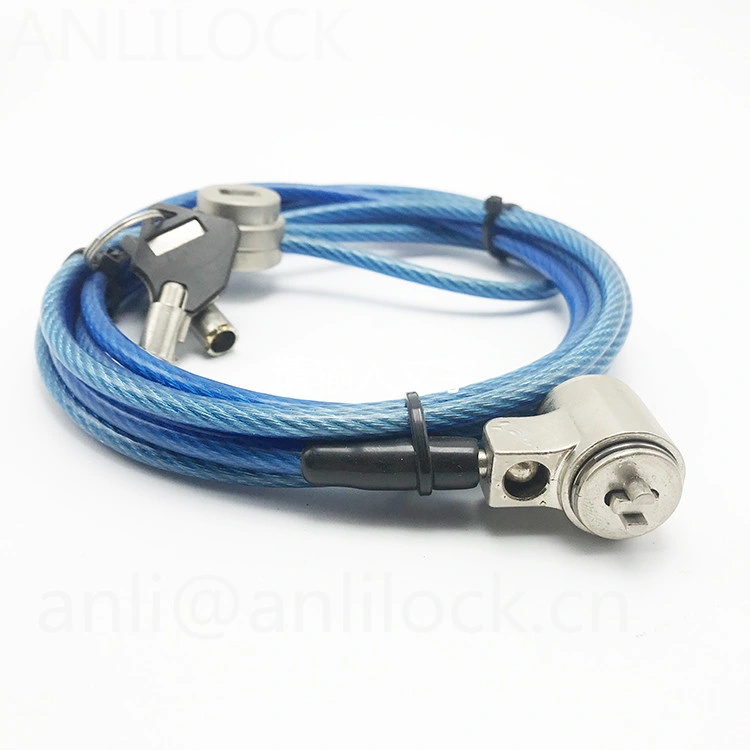 Notebook Cable Lock with Key High Quality Adjustable Keep safety Laptop Lock