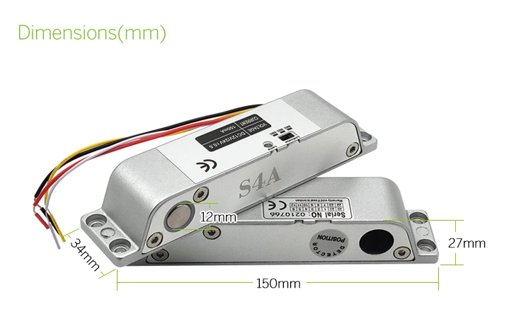 Mini Motor Bolt Lock Flush Door Fail Safe Electric Sliding Drop Bolt Lock with Auto Relock Timer