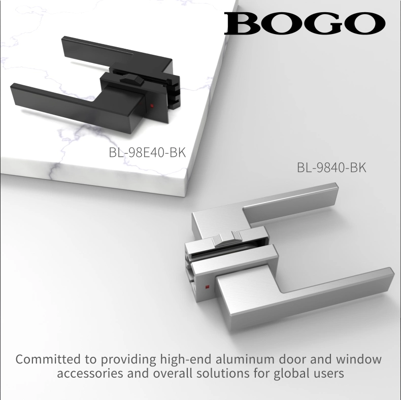 Light Luxury Decoration Style Aluminum Alloy Door Handle Lock of Folding Window