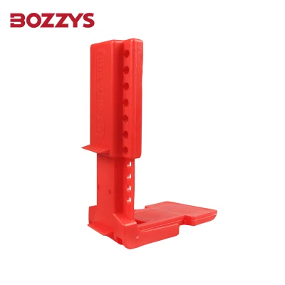 OEM Bozzys PP de plástico rojo de bloqueo de la válvula de bola de seguridad ajustable