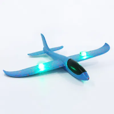 LED luminoso Airplane AeroModel Deportes al aire libre niños juguetes tirar