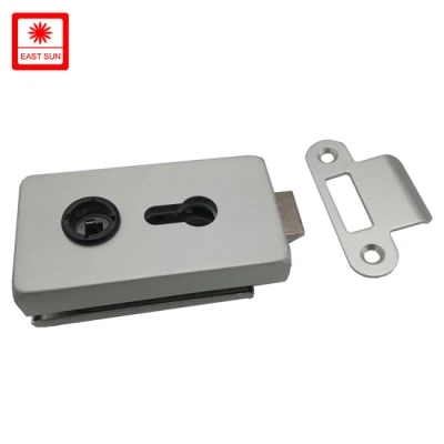 Aleación de zinc vidrio comercial hardware combinación de cerradura de puerta con mango seguro (GLHL-111AL)