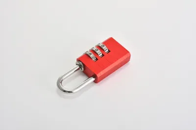 La combinación de aleación de aluminio rojo código 3 marca mango de seguridad Candado