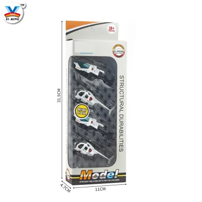 Coche de alloy Slide 6pcs vehículos, paquete de regalo para niños Juguetes Slide Plane Boy Play Toy