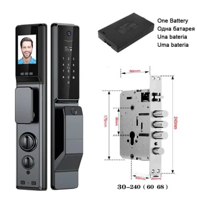  Tuya Ttlock APLICACIÓN WiFi inteligente exterior Waterproof Lock Seguridad Eléctrica SmartLock de huella dactilar para el hogar