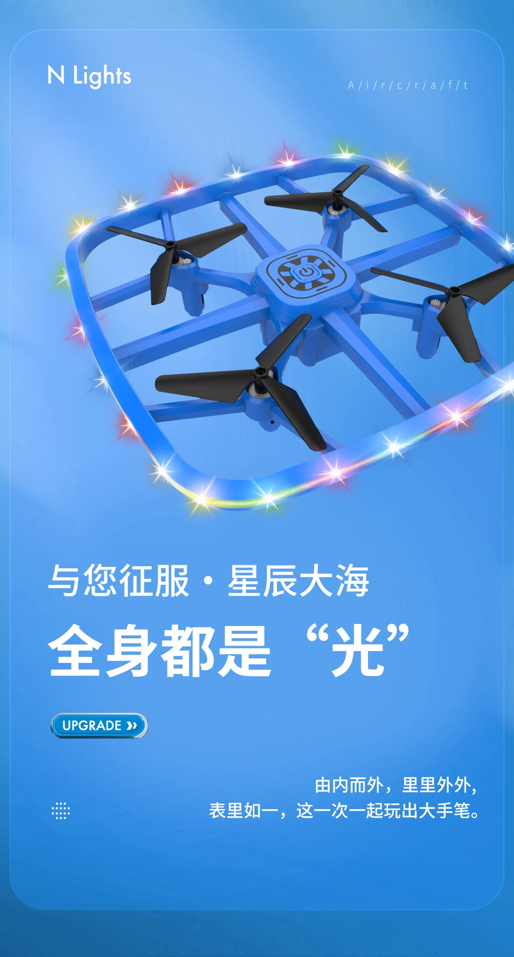 F180 Bright Light Intelligent Obstacle Avoidance Fixed Height Uav Crash-Resistant Remote Control Aircraft Drone