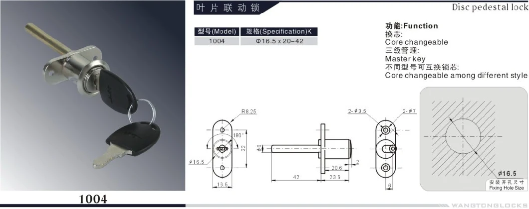 High Security Snap Desk Cam Lock