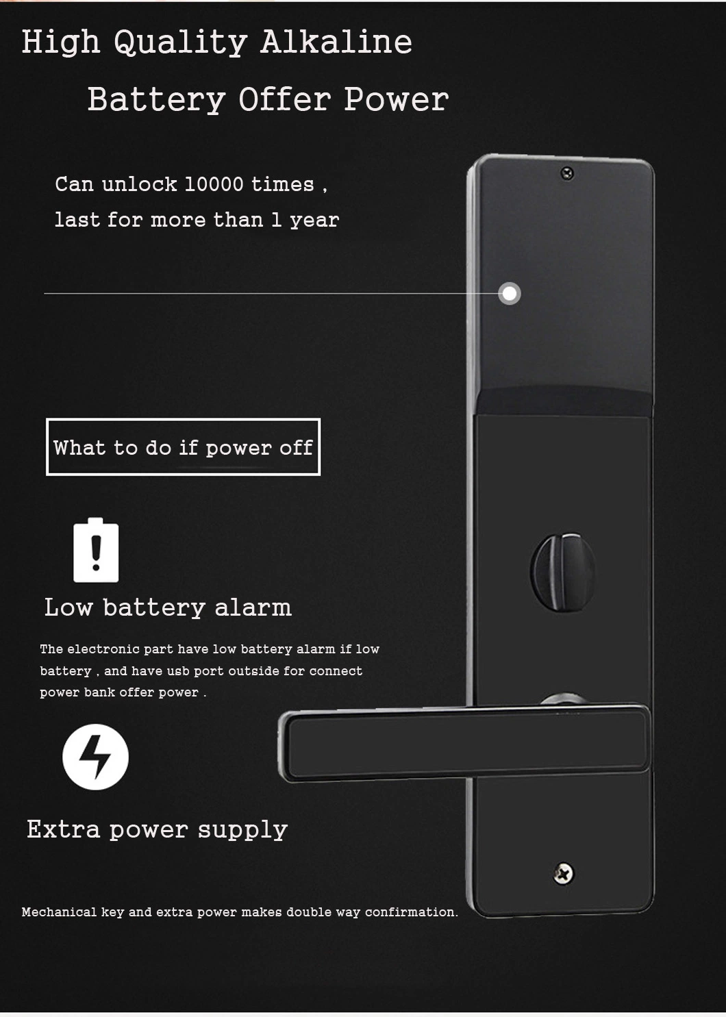 Electronic RFID Card Door Lock for Hotel Apartment