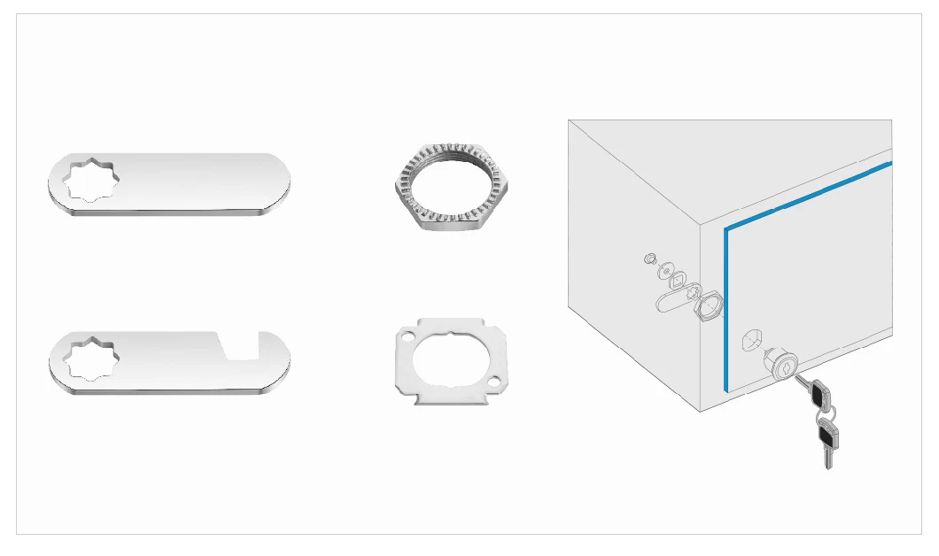 103 High Quality Zinc Alloy Cam Lock for Mailbox, Steel Drawer, Cabinet Door