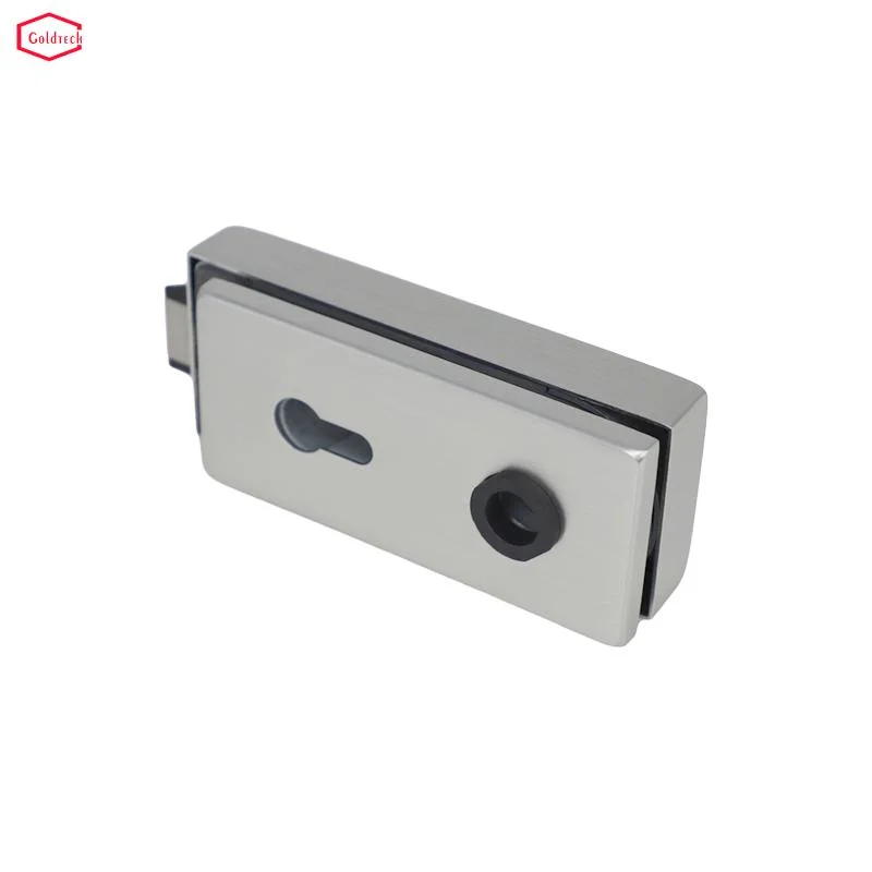 SSS Square Shape Swing Tempered Glass Door Lock with Handle Cylinder