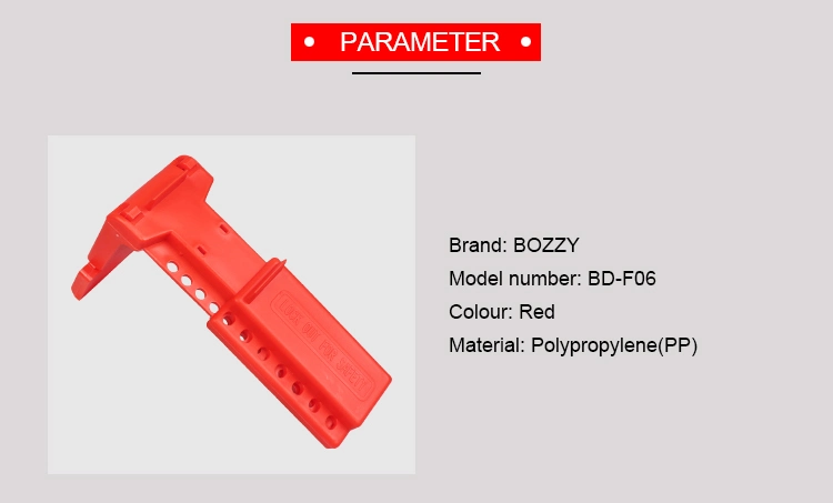 Bozzys OEM Red Plastic PP Adjustable Safety Ball Valve Lockout