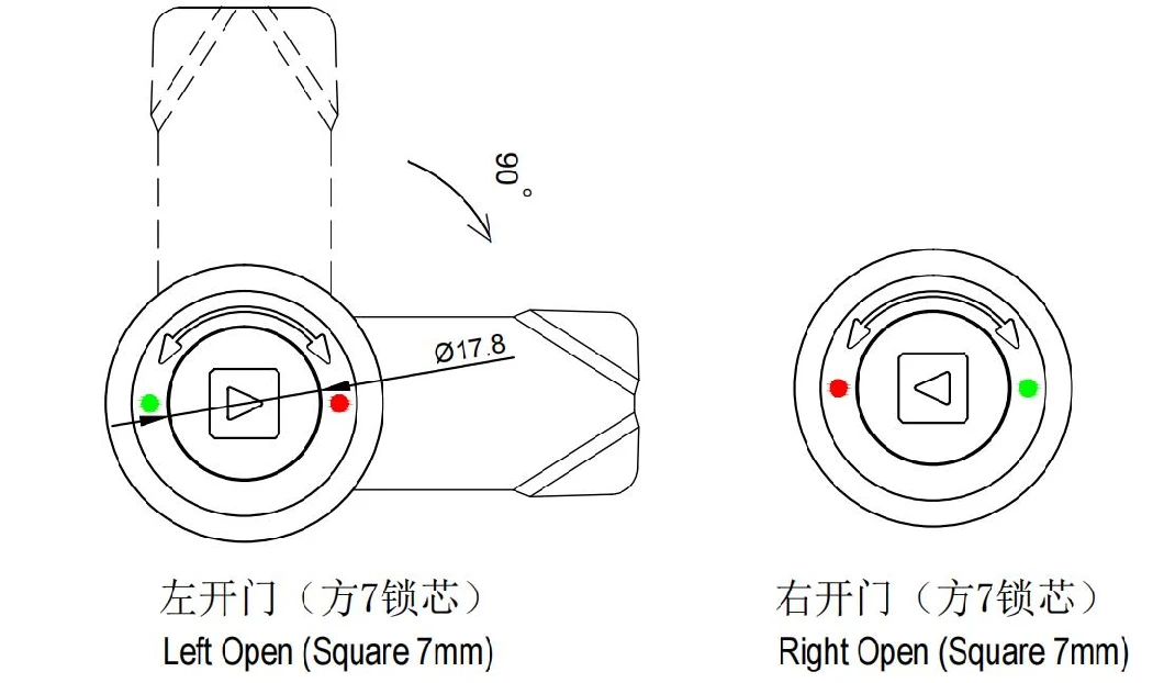 Adjustable Grip Square Quarter Turn Cam Lock Railway Bus Latch Compression Latch