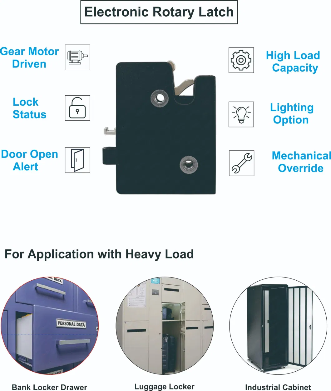 Factory Supply Electric Lock with Gear Motor for Refrigerated Pickup Station