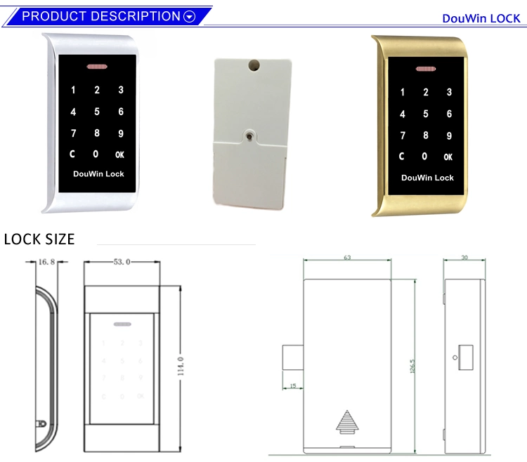 Touch Screen Password Keypad Pin Code Locker Zand Lock