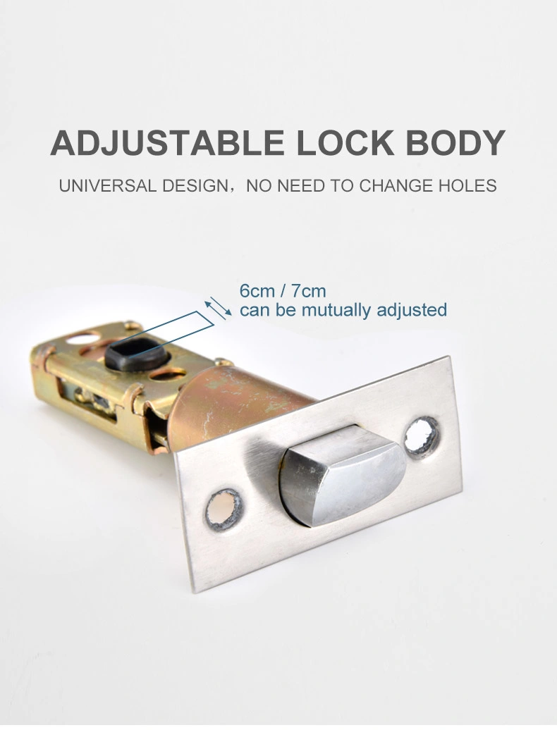 Modern Emergency Square Door Lock Tubular Key Set Handle Door Lever Lock