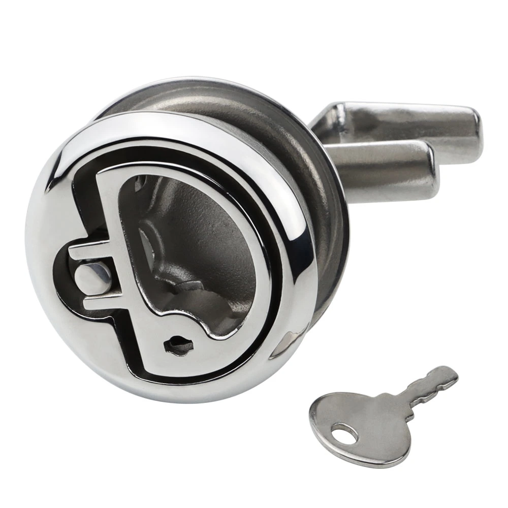 Factory Price Boat Accessories Stainless Steel 316 Mirror Polished Boat Round Slam Latch Hatch Latches Turning Lock