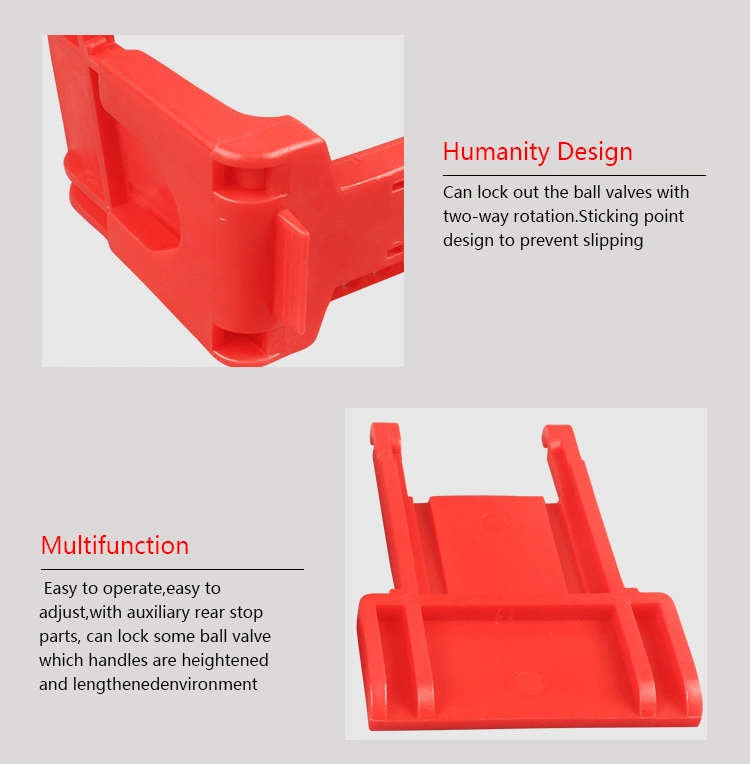 Bozzys OEM Red Plastic PP Adjustable Safety Ball Valve Lockout