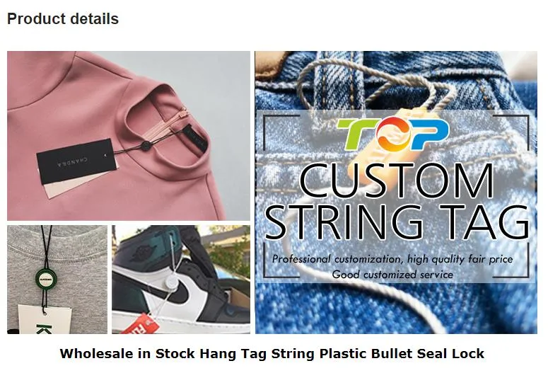 Wholesale in Stock Hang Tag String Plastic Bullet Seal Lock