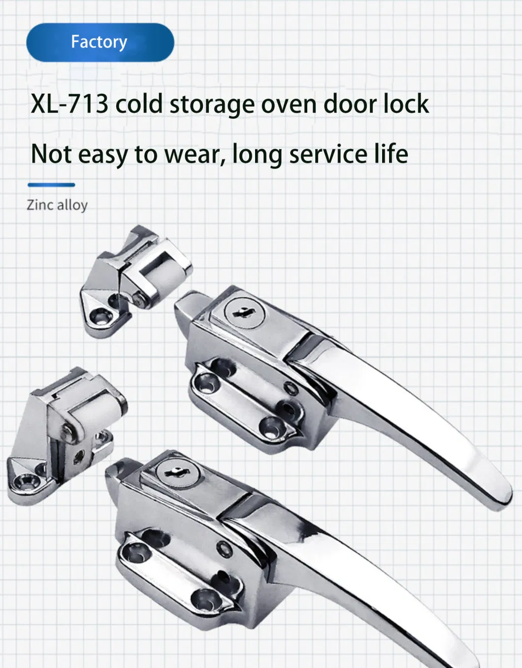 XL-713 Industrial Cold Room Test Cabinet Oven Door Handle Latch Lock