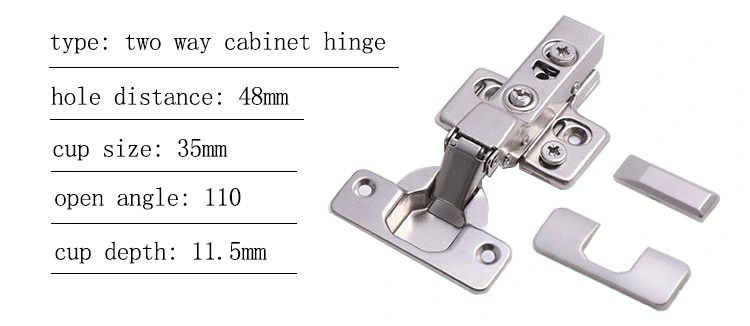 Furniture Hardware 3D Concealed Cabinet Auto Hinge Clip on Soft Close Hinge