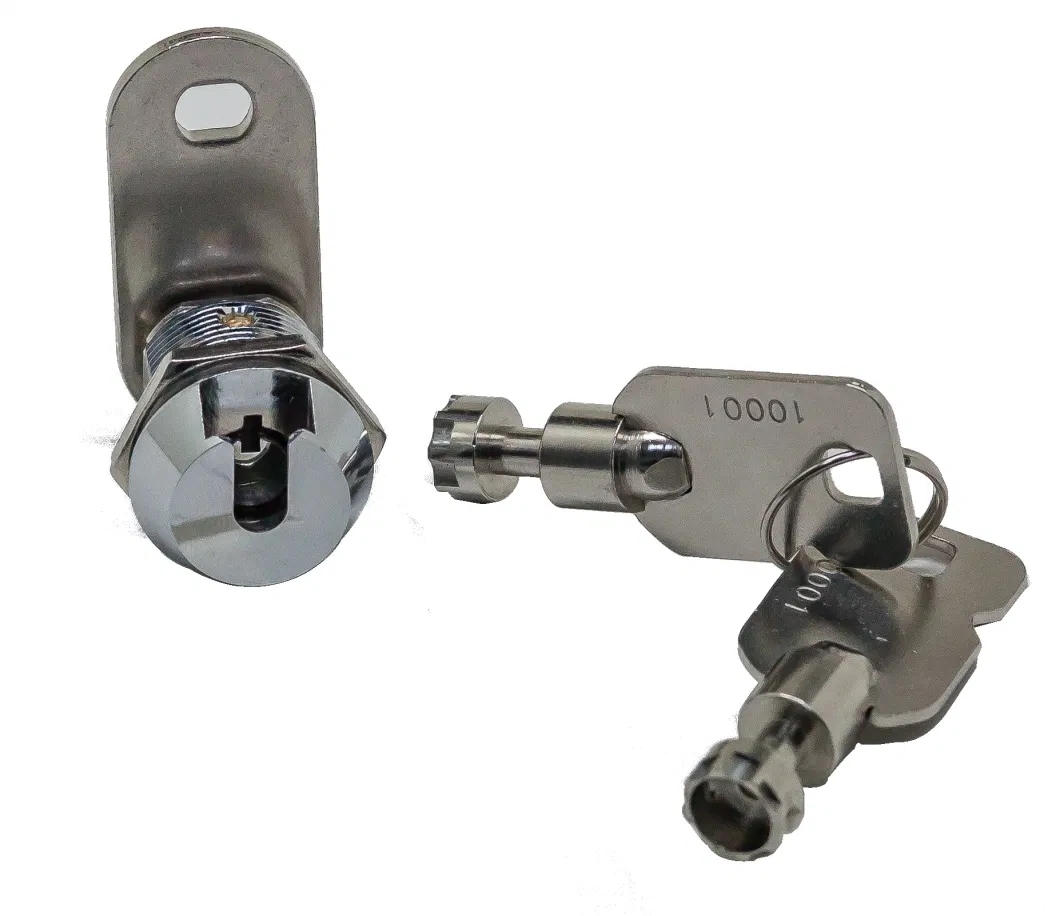 Keyed Alike Tubular Cam Lock with Cylinder and Chrome Finish