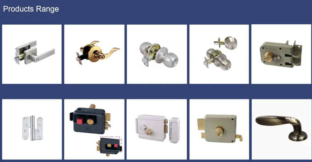 with Brass Cylinder and Keys Factory Door Lock Electronic Locks