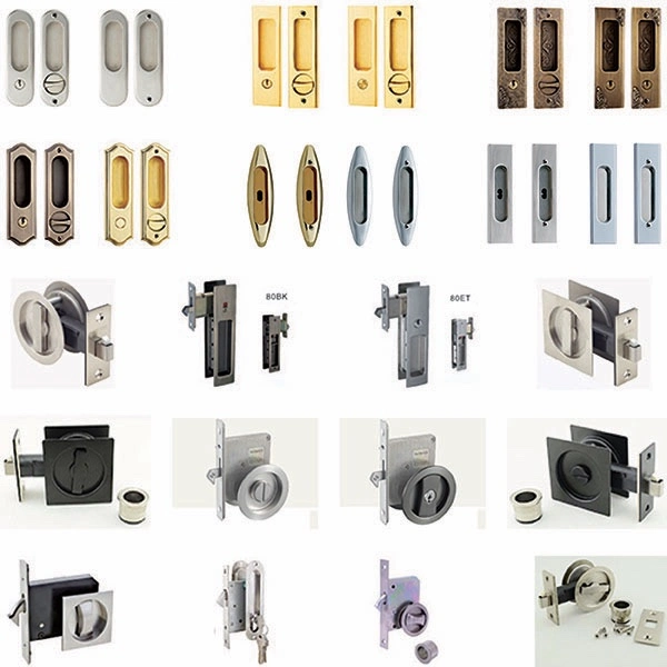 Stainless Steel Security Safe Sliding Door Lock with Concealed Handles