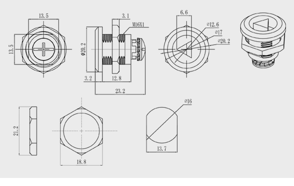 Jk371 Pin Tumbler Cam Lock Candy Vending Machine Lock