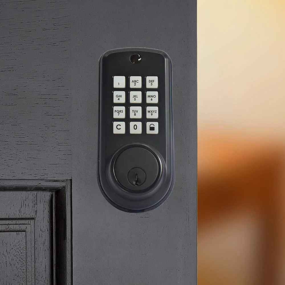 Safe Electronic Digital Keyless Smart Deadbolt Door Locks &amp; Keys for Residential