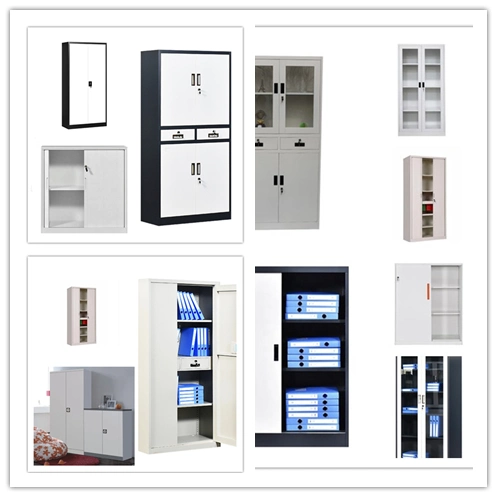 School Use Metal Cabinet Locker Glass Door Filing Cabinet