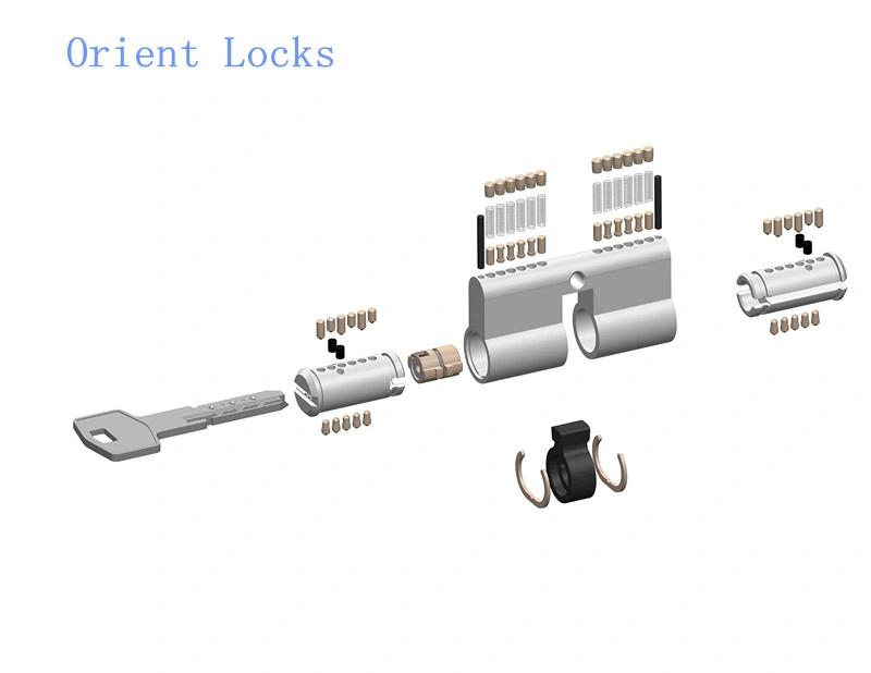 Euro Cylinder Lock with up-Down Pins with Emergency Function