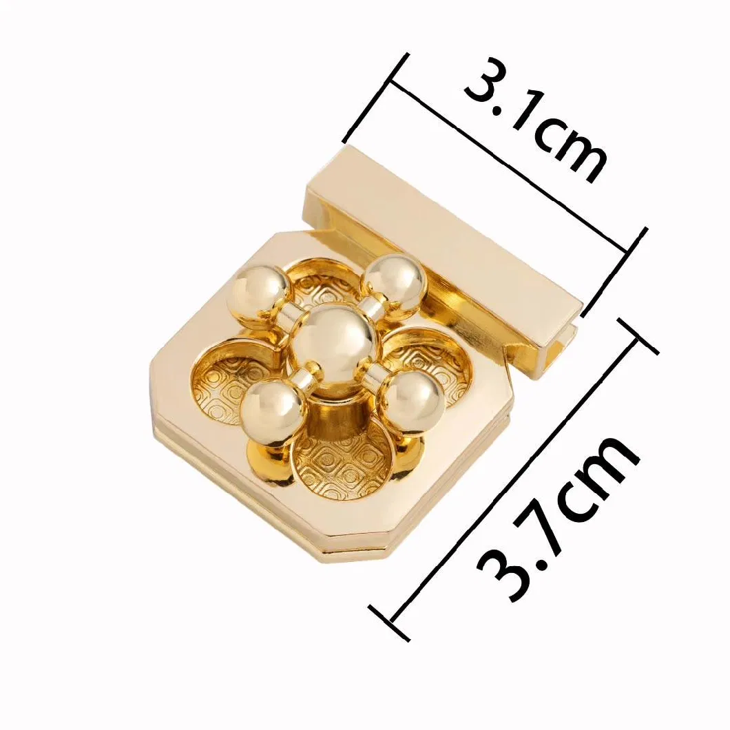 High Quality Bag Purse Hardware Closure Bag Parts Accessories Metal Clasp Turn Lock Twist Lock for Handbag