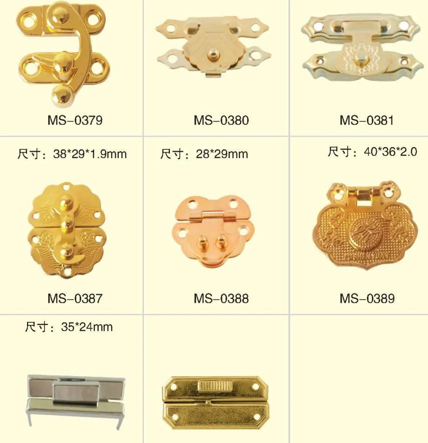 High Class Wooden Decorative Box Lock, Cosmetic Box Lock, Jewelry Box Lock, Cigar Box Lock, Wine Box Lock with Key