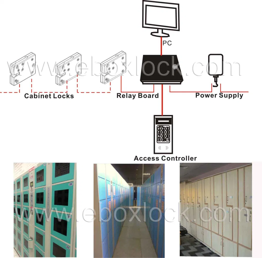 Electric Cabinet Lock with Reporting for Smart Electronic Lockers (MA1208S)