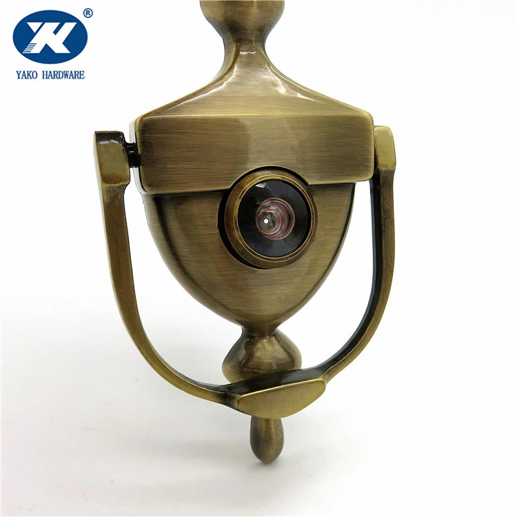 Security Zinc Alloy Deluxe Door Knocker View Angle Door Knocker