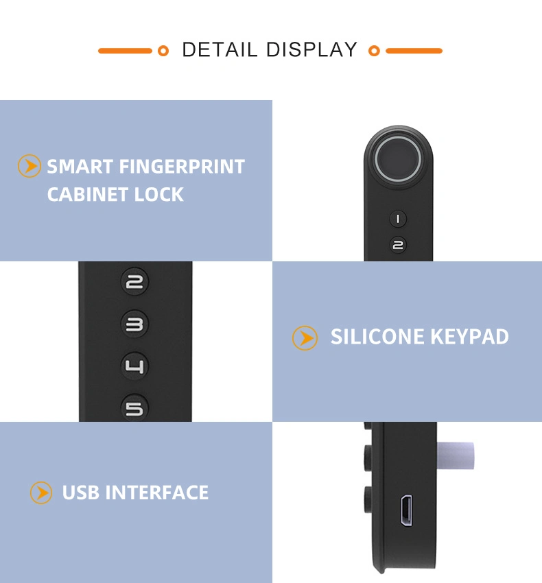 Fingerprint Lock Cabinet Locks Biometric Keyless Wooden Box Furniture Drawer Fingerprint Lock