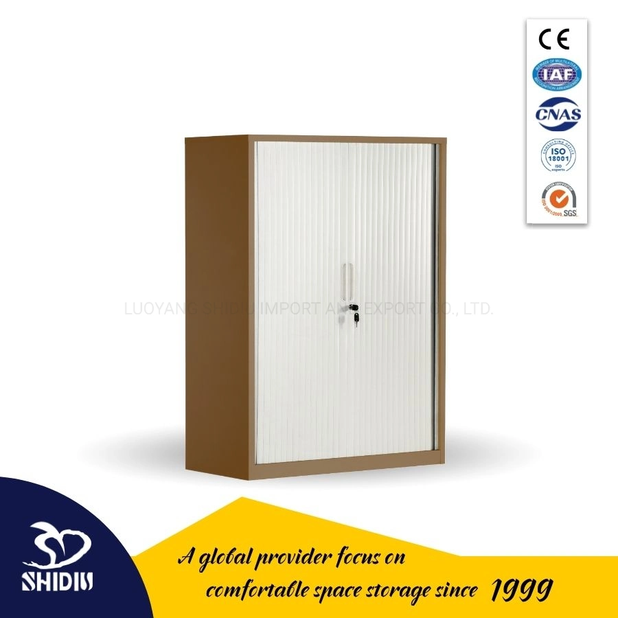 High Quality Tambour Door Metal Office Filing Cabinet with Lock