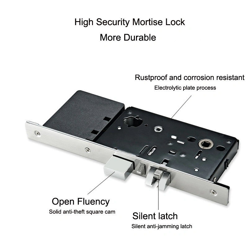 Split RFID Card Electronic Door Lock with Energy Saving Switch and Software for Hotel/Apartment