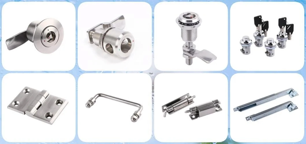 SUS 316 Stainless Steel Square Quarter Turn Cam Lock Railway Bus Latch Compression Adjustable Grip Latch