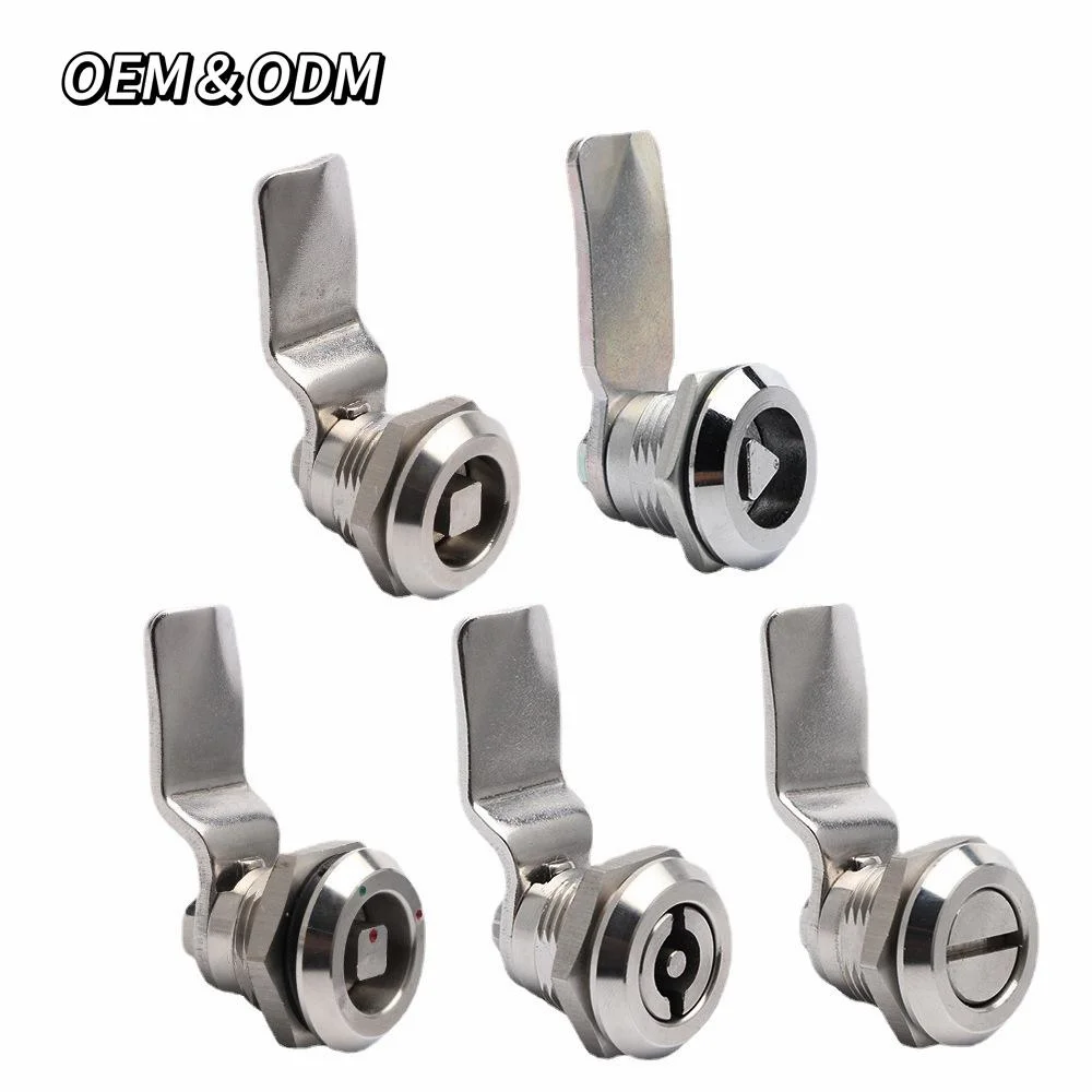 Stainless Steel / Zinc Alloy Triangular Cam Lock Cylinder Furniture Hardware for Door Cabinet Lock