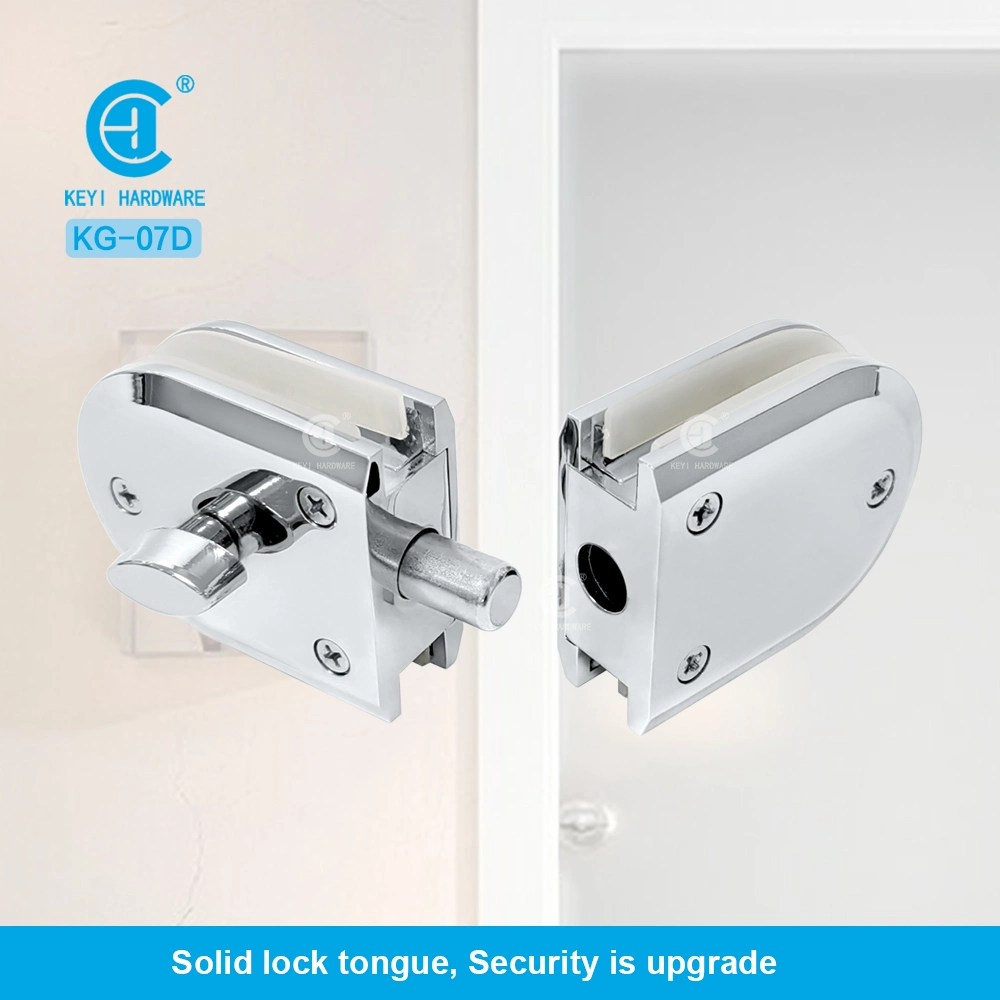 Keyi Metal Kg-07D Glass to Glass Door Lock with Double Door Single Twist